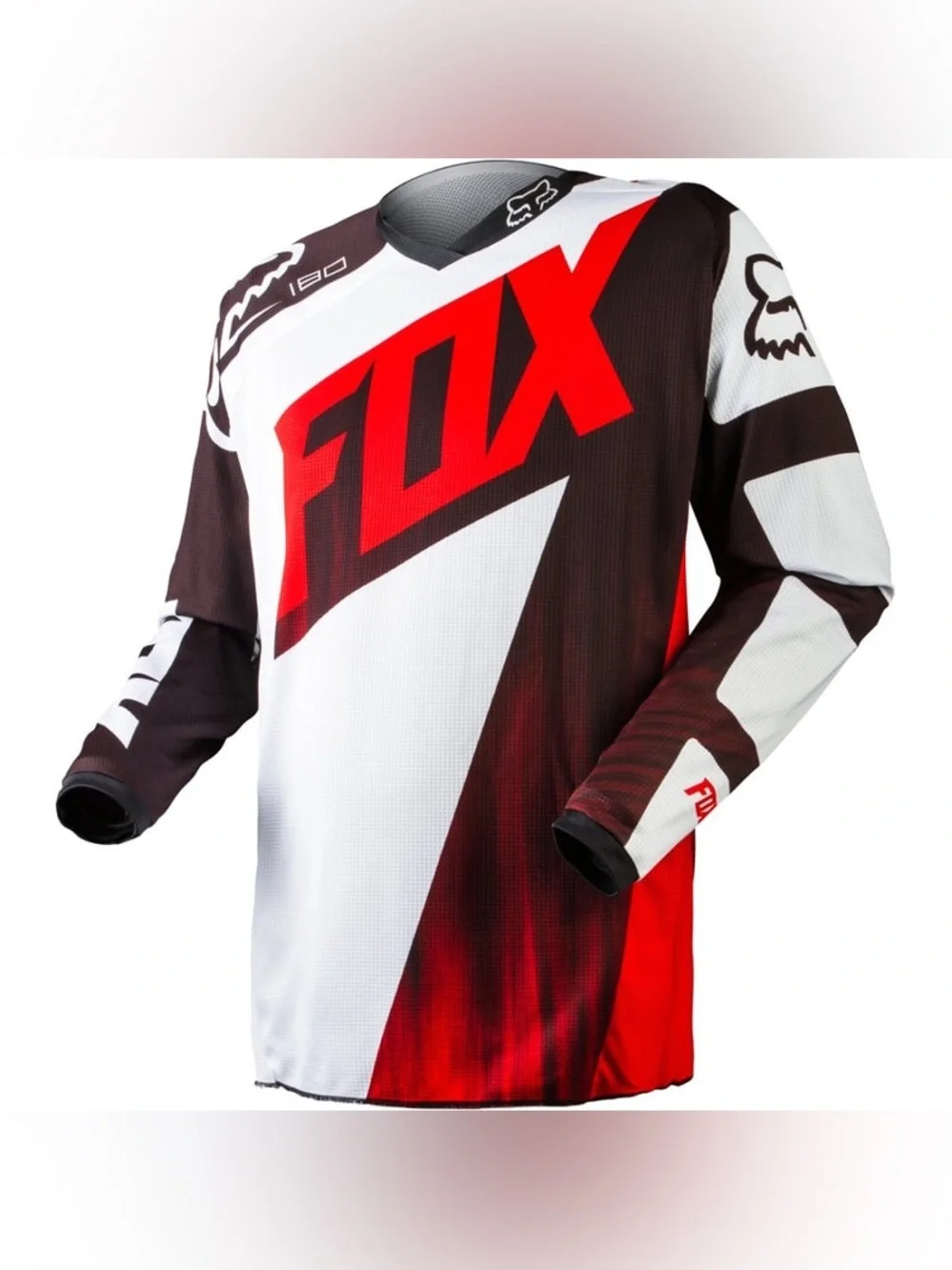 Fox Racing 180 Vicious Motocross Jersey Long Sleeve Large Red Black White